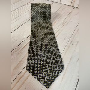 Lauren Ralph Lauren Tie Blue Geometric Silk Necktie 59x3.75